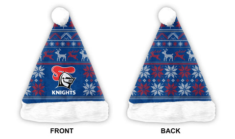 Newcastle Knights NRL Mens Adults Christmas Santa Hat