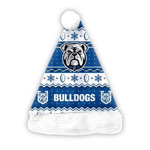 Canterbury Bulldogs NRL Christmas Santa Hat