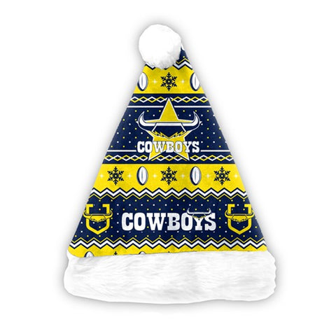 North Queensland Cowboys NRL Christmas Santa Hat