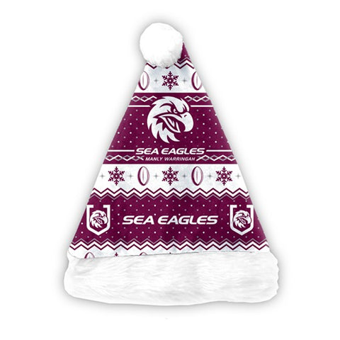 Manly Sea Eagles NRL Christmas Santa Hat