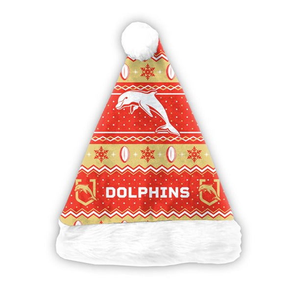 Redcliffe Dolphins NRL Christmas Santa Hat
