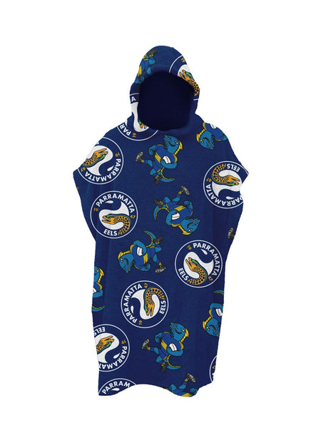 Parramatta Eels NRL Kids Youth Hooded Beach Towel