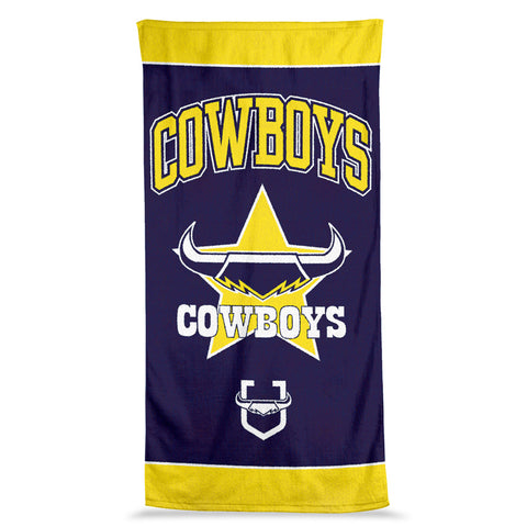 North Queensland Cowboys NRL Jumbo Beach Bath Towel
