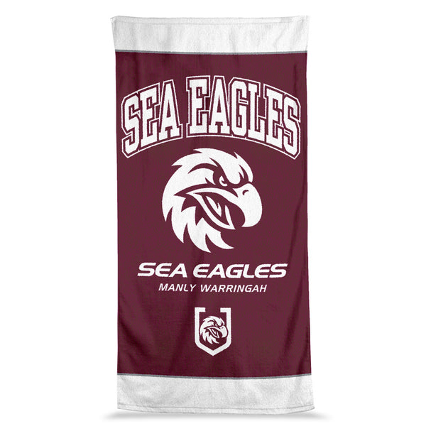 Manly Sea Eagles NRL Jumbo Beach Bath Towel