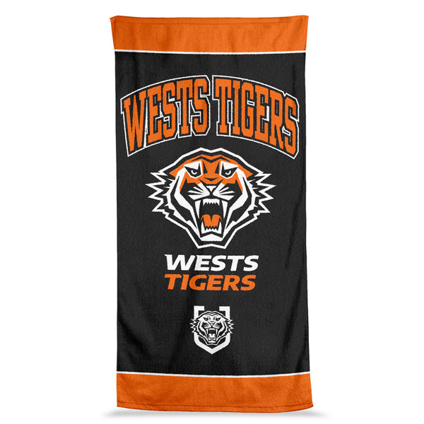 Wests Tigers NRL Jumbo Beach Bath Towel