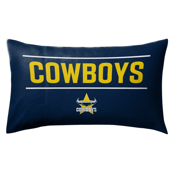 North Queensland Cowboys NRL Logo Pillow Case