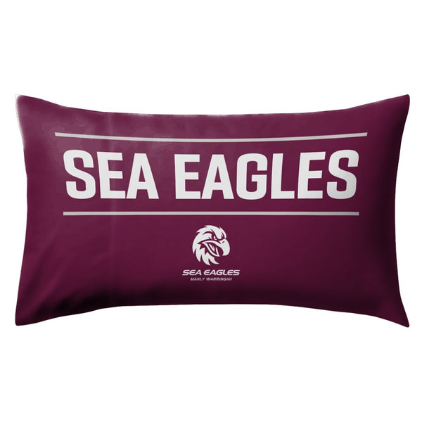 Manly Sea Eagles NRL Logo Pillow Case