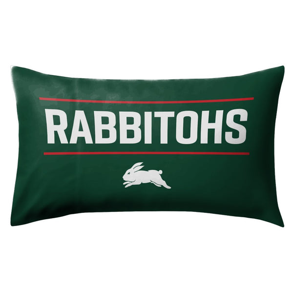 South Sydney Rabbitohs NRL Logo Pillow Case