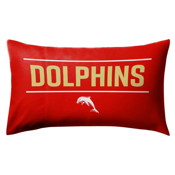 Redcliffe Dolphins NRL Logo Pillow Case