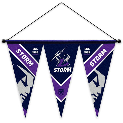 Melbourne Storm NRL Set of 3 Felt Wall Pennant