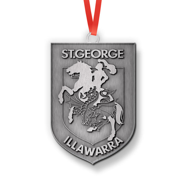 St George Dragons NRL Metal Ornament