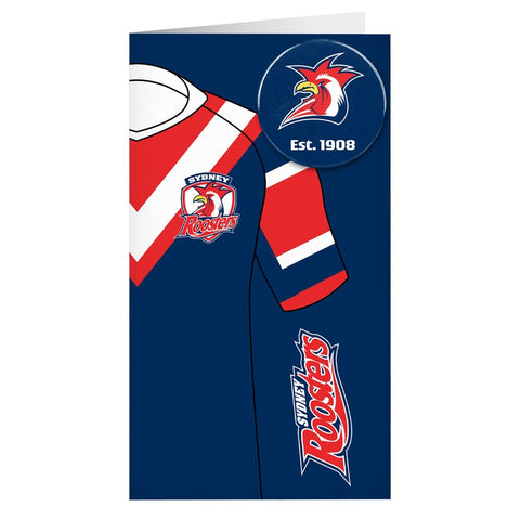 Sydney Roosters NRL Jersey Badge Card