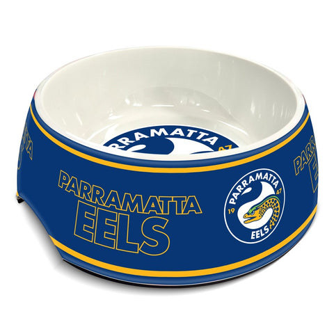 Parramatta Eels NRL Pet Food Melamine Bowl 710ml
