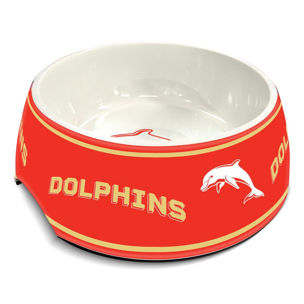 Redcliffe Dolphins NRL Pet Food Melamine Bowl 710ml
