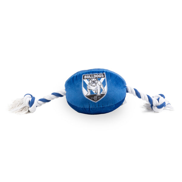 Canterbury Bulldogs NRL Dog Ball Rope Toy