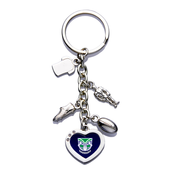 New Zealand Warriors NRL Charm Keyring