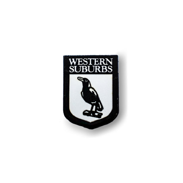 Western Suburbs Magpies NRL Heritage Lapel Pin Metal Badge