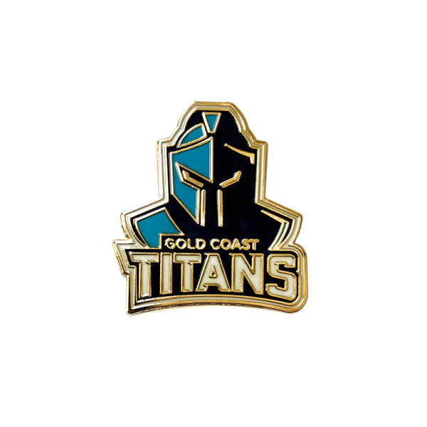 Gold Coast Titans NRL Logo Metal Pin Badge