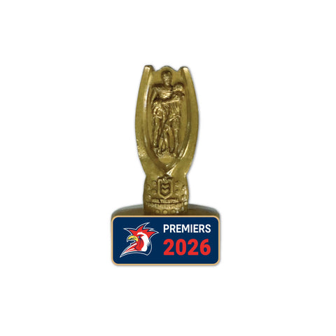 PREORDER - Sydney Roosters NRL 2026 Premiers Premiership 3D Trophy Pin