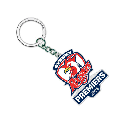 PREORDER - Sydney Roosters NRL 2026 Premiers Logo Keyring