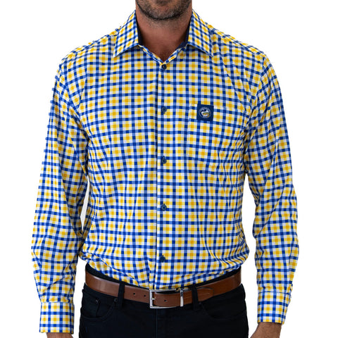 Parramatta Eels NRL Mens Adults 'Crossfield' Dress Shirts