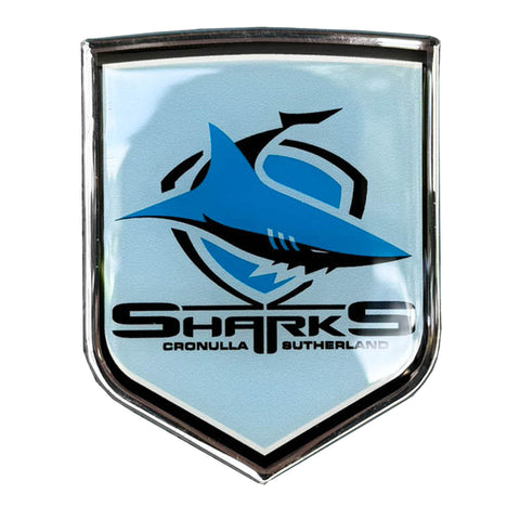 Cronulla Sharks NRL Premium Chrome Decal Sticker