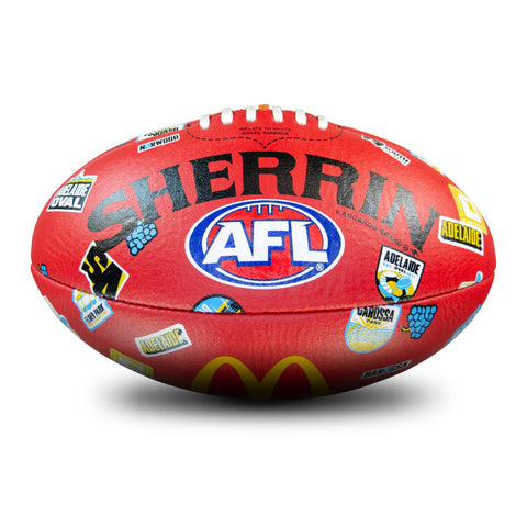Sherrin AFL Gather Round 2026 Replica Leather Game Football size 5