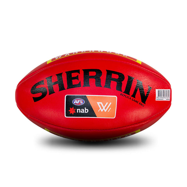 Sherrin Leather AFLW Replica Game Football Red size 4