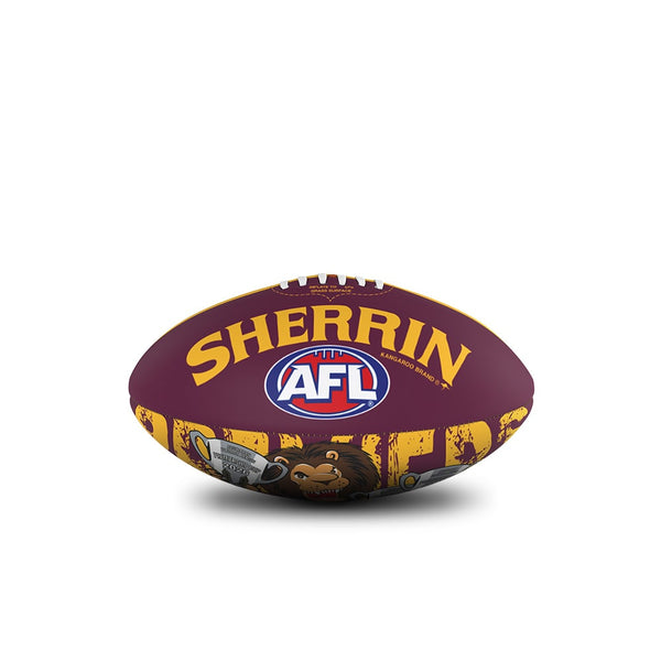 PREORDER - Brisbane Lions 2026 Premiers Sherrin PVC 20cm Mini Football