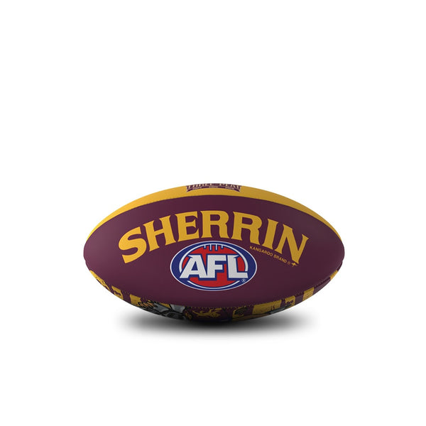 PREORDER - Brisbane Lions 2026 Premiers Sherrin PVC 20cm Mini Football
