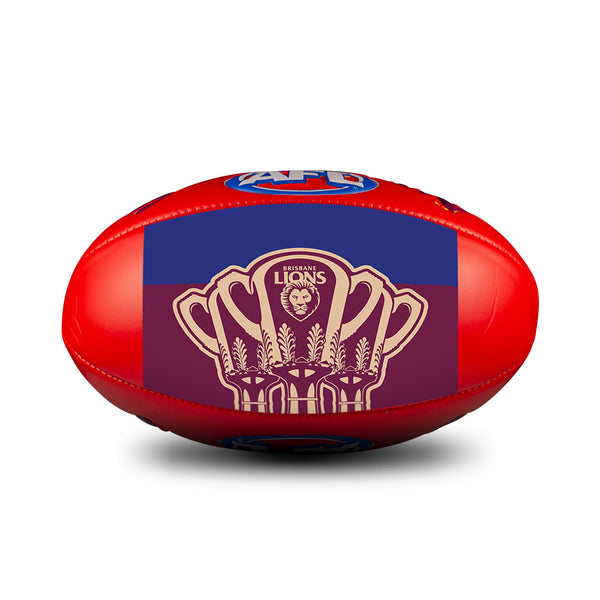 PREORDER - Brisbane Lions 2026 Premiers Sherrin Super Soft Touch Football size 3