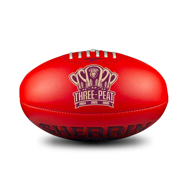 PREORDER - Brisbane Lions 2026 Premiers Sherrin Super Soft Touch Football size 3