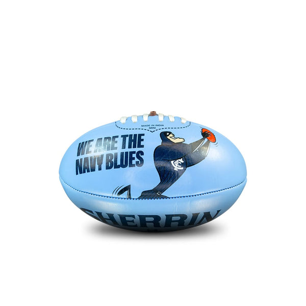 Carlton Blues AFL Sherrin PVC Mascot Ball 20cm