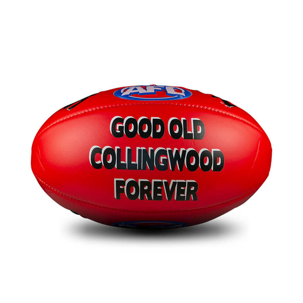 Collingwood Magpies Sherrin Super Soft Touch - Red Size 3