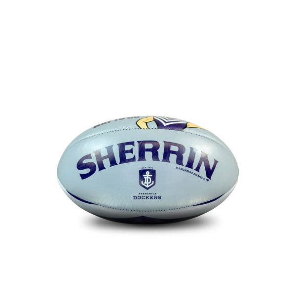 Fremantle Dockers AFL Sherrin PVC Mascot Ball 20cm