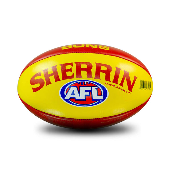 Gold Coast Suns AFL Sherrin size 3 Team Icon Ball