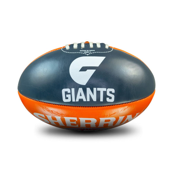 Greater Western Sydney GWS Giants AFL Sherrin size 3 Team Icon Ball