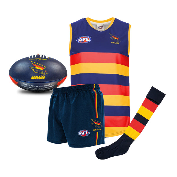 Adelaide Crows Kids Youths AFL Auskick Playing Pack with Football