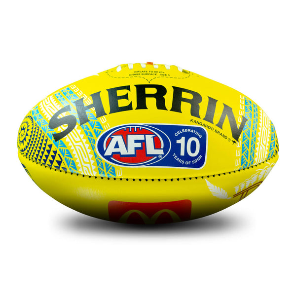 Sherrin 2025 SDNR Indigenous Leather Official Game Football size 5