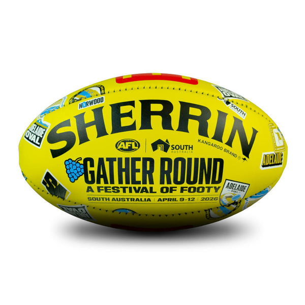 Sherrin Official AFL Gather Round 2026 Game Ball size 5