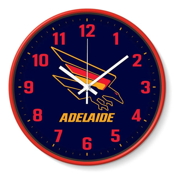 Adelaide Crows AFL 30cm Team Logo Wall Clock