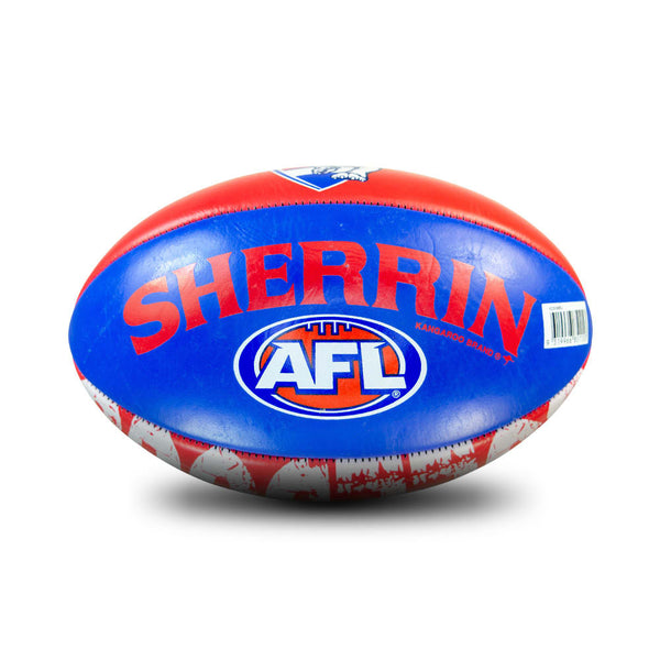 Western Bulldogs AFL Sherrin size 3 Team Icon Ball