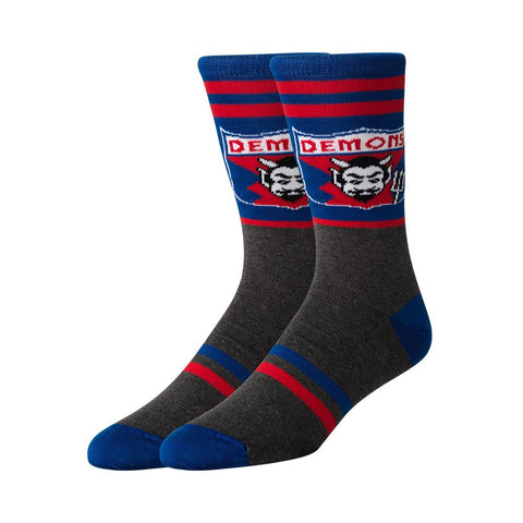 Melbourne Demons Mens Retro Shield Socks