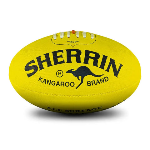 Sherrin KB Synthetic All Surface Football Yellow