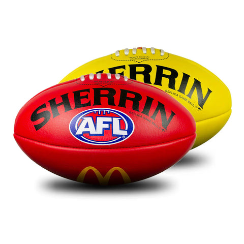 Sherrin Official AFL Replica Game Football Leather McDonalds Full size 5