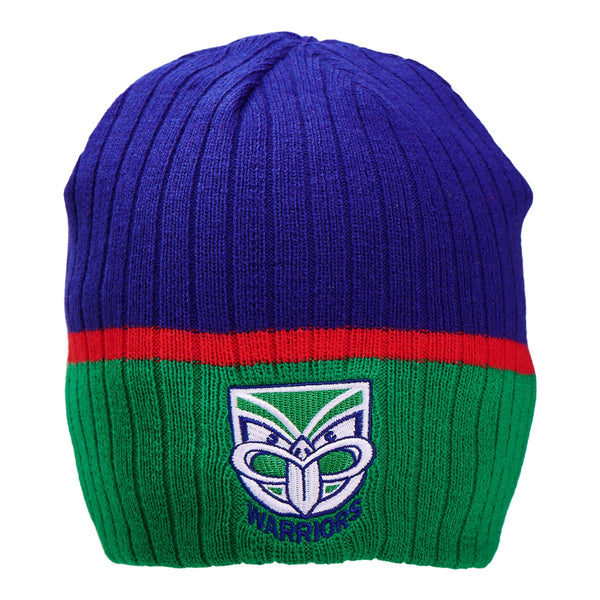 New Zealand Warriors NRL Mens Adults Boundary Rib Beanie