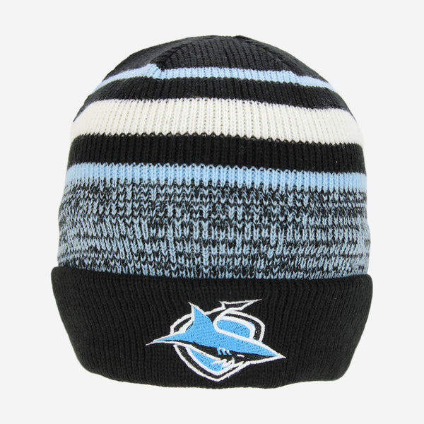 Cronulla Sharks NRL Mens Adults Cluster Beanie