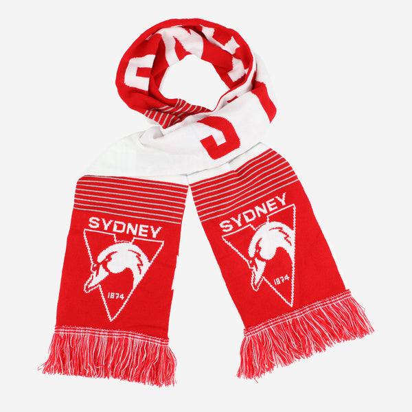 Sydney Swans Mens Adults Linebreak Scarf