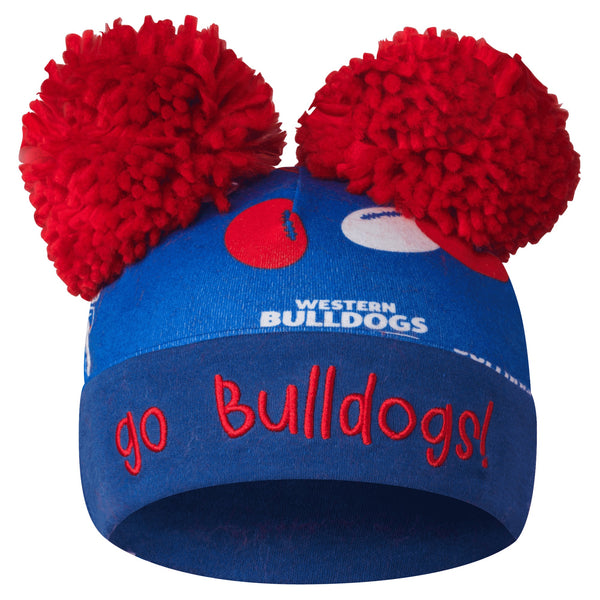 Western Bulldogs Baby GO! Pom Pom Beanie