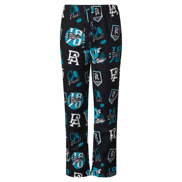 Port Adelaide Power Youths Kids Flannelette Pyjamas PJ Set